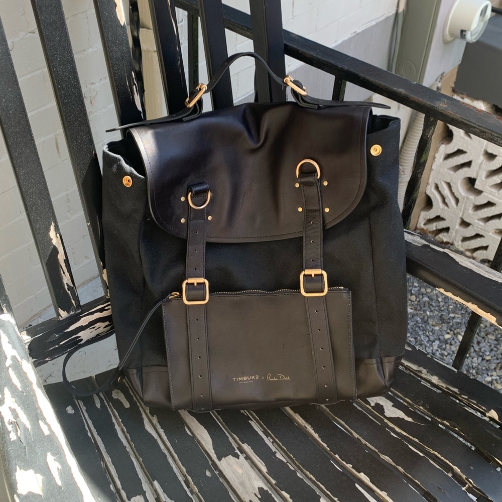 Timbuk2 X Phoebe Dahl Backpack like new and convertible to briefcase + crossbody